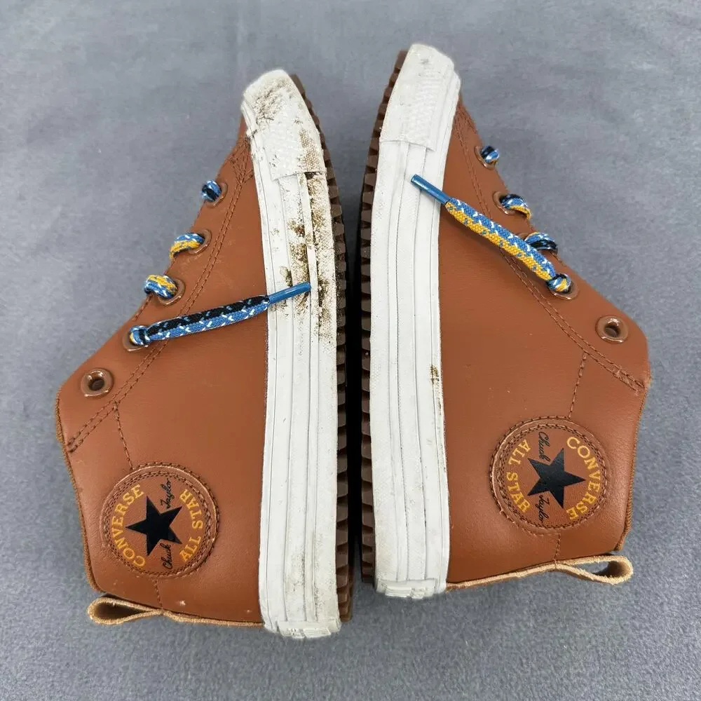 Converse All Star‎ Berkshire Mid Boot Junior 1 Brown Leather 668490C